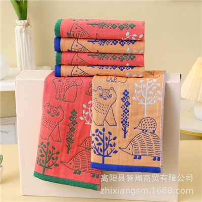 Cotton gauze towel, children's scarf for kindergarten, wholesale