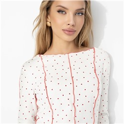 Лонгслив из хлопка, Громкий тренд (нежное чувство)