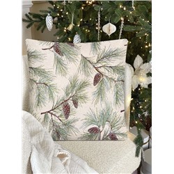 Питер Пэн Шишки Наволочка 45х45 см односторонняя Серебро 2413591