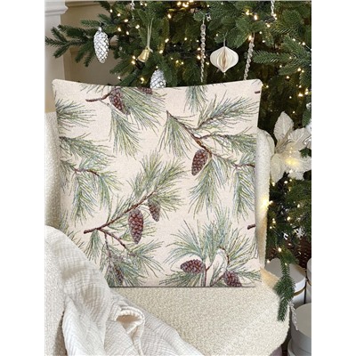 Питер Пэн Шишки Наволочка 45х45 см односторонняя Серебро 2413591