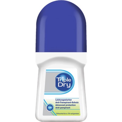 Triple Dry Deo Roll On Шариковый дезодорант Antitranspirant bis zu 72h, 50 мл