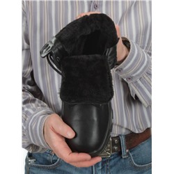 05-9003 BLACK Ботинки зимние мужские (искусственная кожа, искусственный мех)