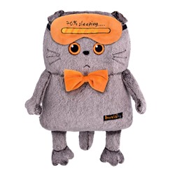 Мягкая игрушка "Кот-подушка в маске для сна" (32 см)