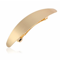 Заколка-автомат для волос металлическая Золотая Широкая, 2*10 см.