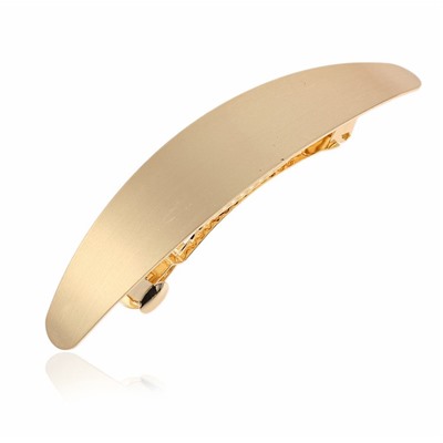 Заколка-автомат для волос металлическая Золотая Широкая, 2*10 см.