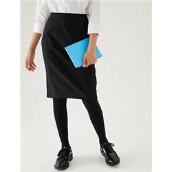 Girls' Long Pencil School Skirt (9-16 Yrs)
