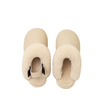 Fashionable demi-season slippers, non-slip keep warm winter footwear indoor, city style