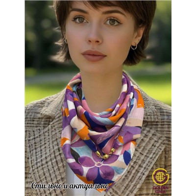 Платок на шею с украшением Артикул 2455/28