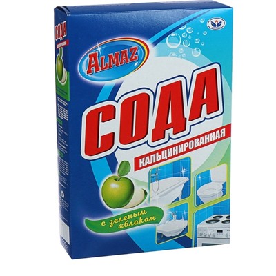 Сода кальцинированная Almaz Зелёное яблоко 600 г