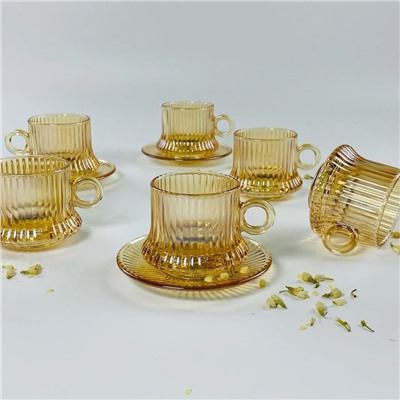 200-151 Кофейный набор 12пр. 190 мл в под.уп.(х8)Стекло