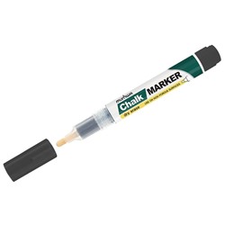 Маркер меловой MunHwa "Chalk Marker" черный, 3мм, спиртовая основа, пакет