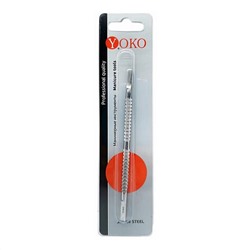 YOKO Шабер маникюрный двусторонний SI-024, глянцевый, 13 см