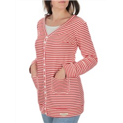 TA019 RED Кардиган женский (100% хлопок)
