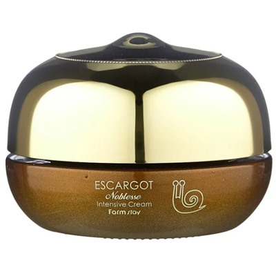 Интенсивно восстанавливающий крем против морщин с экстрактом муцина королевской улитки Escargot Noblesse Intensive Cream, FARMSTAY   50 мл