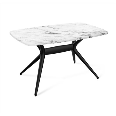 Стол SHT-TU30-2/TT41 120/80 МДФ бочкообразная
                        черный / кроскат