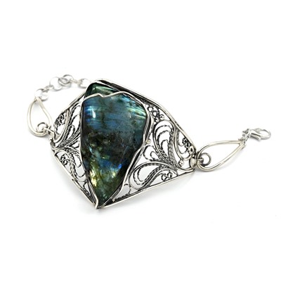 Браслет из лабрадора " Грация ", 16,5 см.