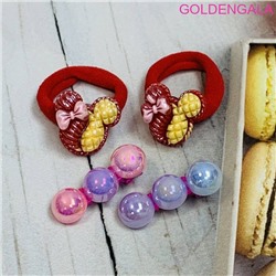 Набор аксессуаров для волос (резинка 2 + зажимы 2 "уточки") НД 3 тип 1