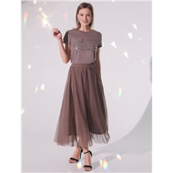 Нарядная футболка с пайетками