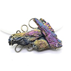 Брошь кианит 50*35мм