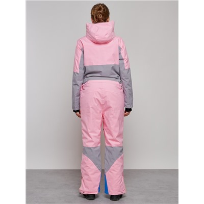 Горнолыжный комбинезон женский зимний розового цвета 2320R