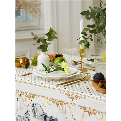 Набор столовый Classic, скатерть 150×220 см +/- 3 см с ВГМО, салфетки 40×40 см - 12 шт., 100% хлопок