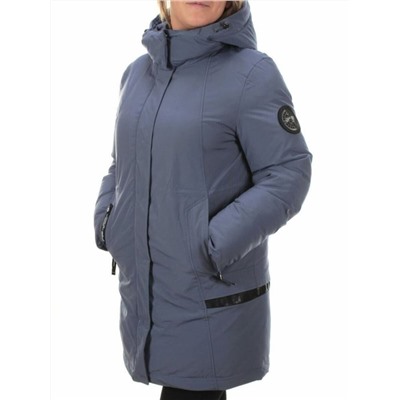 M2007 GRAY/LT. BLUE Пальто зимнее женское MARIA
