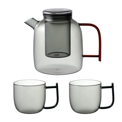Набор из чайника и двух чашек Misty, 1,5 л