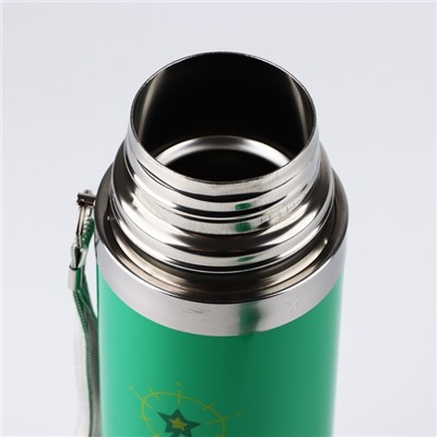 Термос с подвесом новогодний «Все исполнится», 500 мл, зелёный