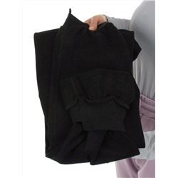 HC-205-1 BLACK Брюки спортивные женские (95% хлопок, 5% спандекс)