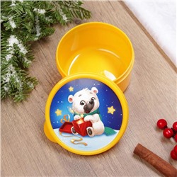 Ланч - бокс новогодний «Мишка», 300 мл