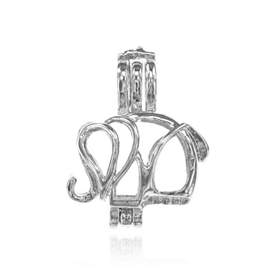 AMK019 Открывающийся аромамедальон Слон, 2х1,5см