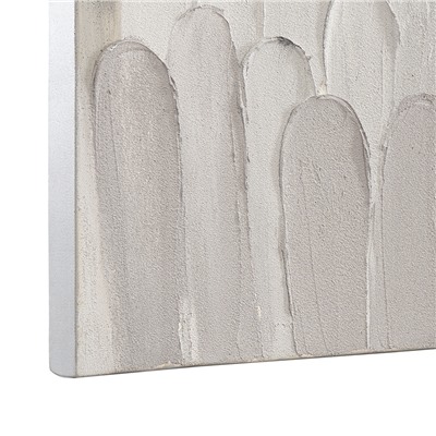 Панно декоративное с ручной росписью By Feel, 140х70 см, черно-белое