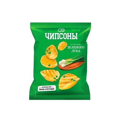 «Чипсоны», чипсы со вкусом зелёного лука, 40 г