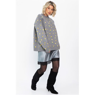 Юбка Игривое настроение (серебро) Ю14799-7М