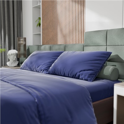 Постельное бельё Этель 2сп Tencel 180*210см, 220*245см, 50*70см-2шт, цвет синий