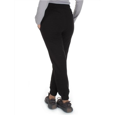 Q-05 BLACK Брюки спортивные женские (85% хлопок, 15% полиэстер)