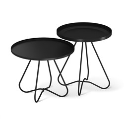 Двойной кофейный столик SHT-CT3/CT3-2
                        черный муар