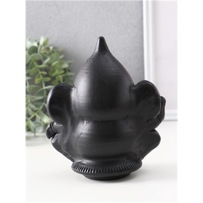 Фигурка гипс «Ганеша», 14.5×13.5×9 см, чёрная