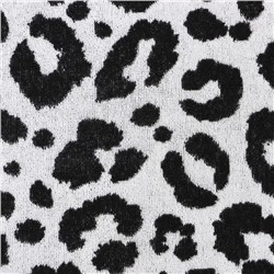 Полотенце махровое Этель Leopard, 50×90 см, 100% хлопок, 420 г/м², чёрно-белое