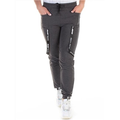QB-82 DK. GRAY Брюки спортивные женские (95% хлопок, 5% стрейч) P&S