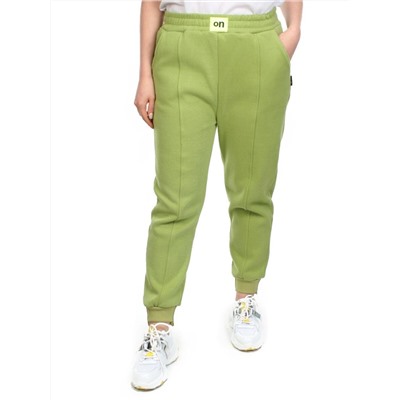 07 GREEN Брюки спортивные женские на флисе (100% хлопок) 7986