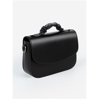 Ручка для сумки, пришивная, 18×3.5 см, чёрная