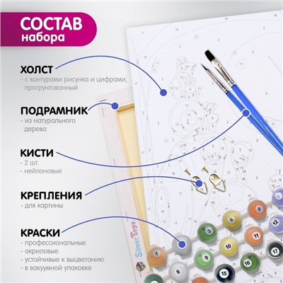 Картина по номерам 40 × 50 см «Нонсенс арт» 20 цветов