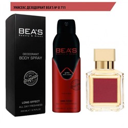 Дезодорант Beas U711 Mаisоn Frаnсis Kurkdjian Baccarat Rouge 540 deo 200 ml, Дезодорант унисекс Beas U711 создан по мотивам аромата Mаisоn Frаnсis Kurkdjian Baccarat Rouge 540