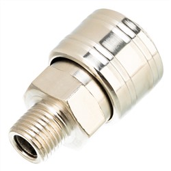 Муфта универсальная быстросъемная ("мама") 1/4, внешняя резьба, 2 шт, Stels