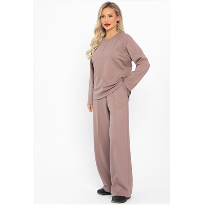 Костюм трикотажный Осенний комфорт (коричневый) К14680-30М