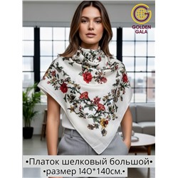 Платок шелковый большой "Парижанка" Арт 2428/17