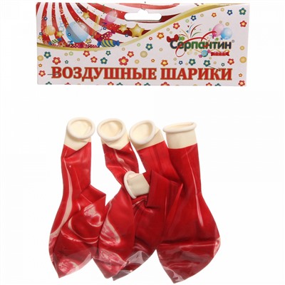 Воздушные шары "Мираж" 5шт 12"/30см розовый