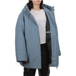 F-801 GRAY BLUE Куртка демисезонная женская (100 гр. холлофайбер)