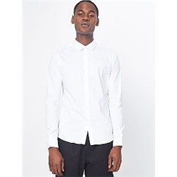 White Skinny Fit Long Sleeve Shirt